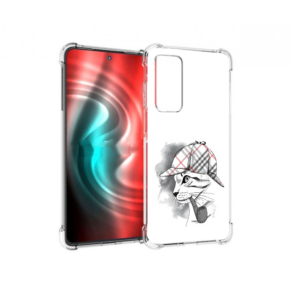 Чехол MyPads Tocco для Motorola 20 кошка с трубкой (PT227072.363.405)