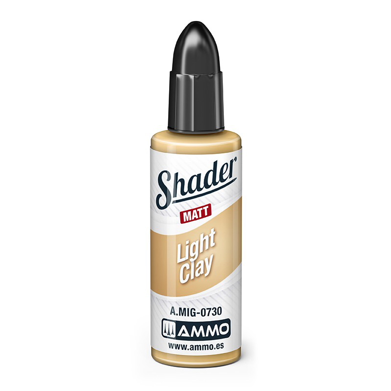 

Акриловая краска Ammo Mig Матовый шейдер Легкая глина / Matt shader Light Clay AMIG0730