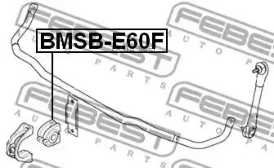 

Втулка переднего стабилизатора d24.6 febest bmsb-e60f