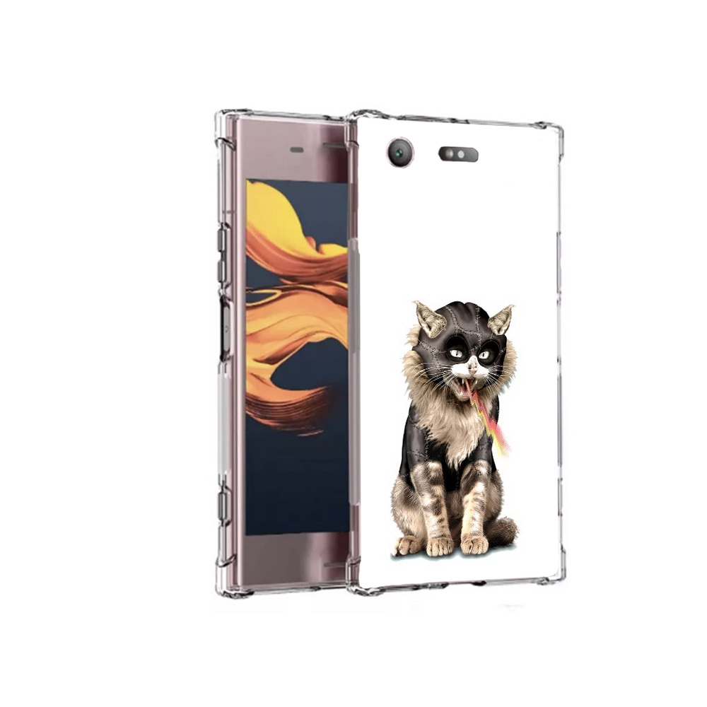 

Чехол MyPads Tocco для Sony Xperia XZ1 Compact дьяволский кот (PT91855.237.341), Прозрачный, Tocco