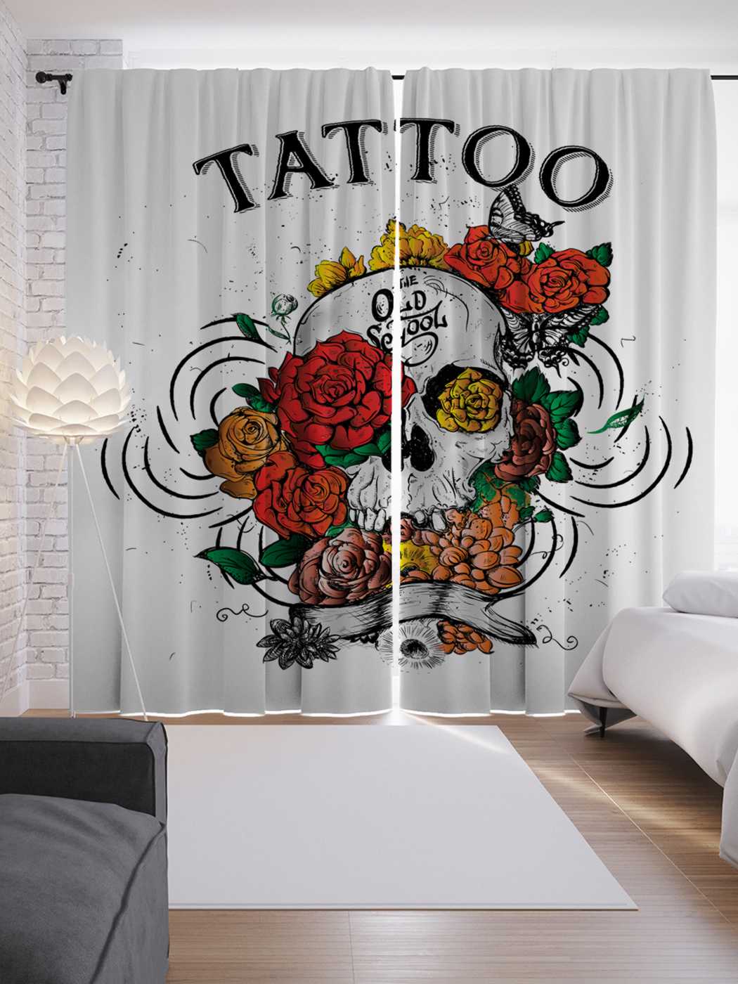 

Шторы JoyArty с фотопечатью "Тату креатив" из сатена, 290х265 см, Тату креатив