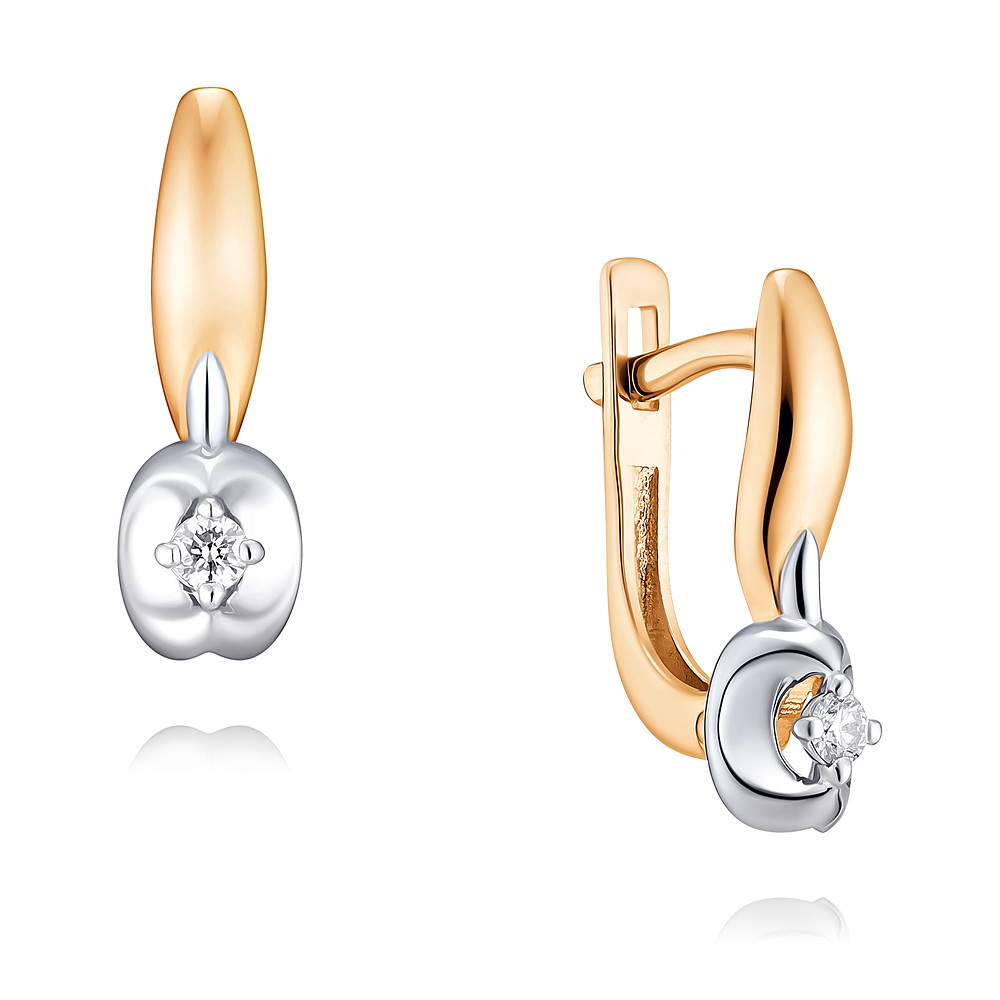 

Серьги из красного золота с бриллиантом ADAMAS 24035747/01-А50Д-41, 24035747/01-А50Д-41