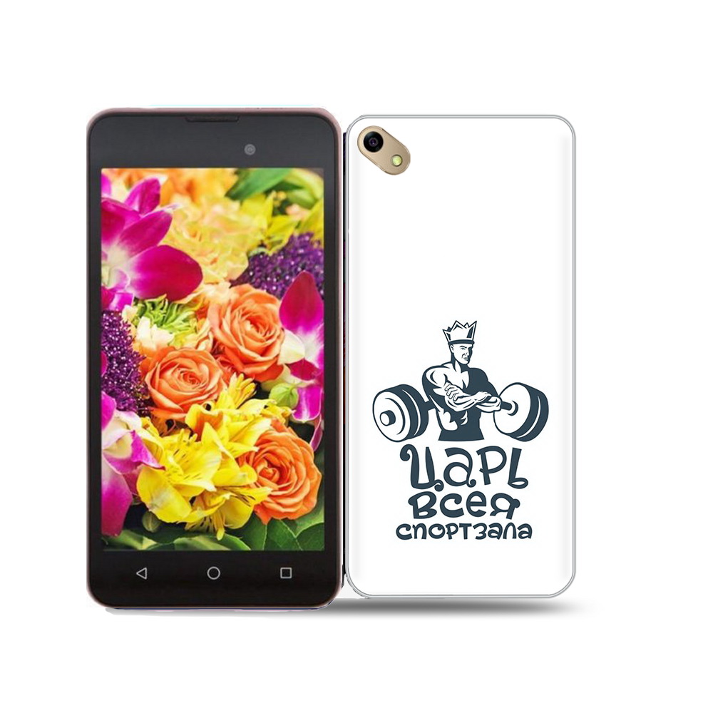 

Чехол MyPads Tocco для BQ 5035 бодибилдинг царь спортзала, Прозрачный, Tocco