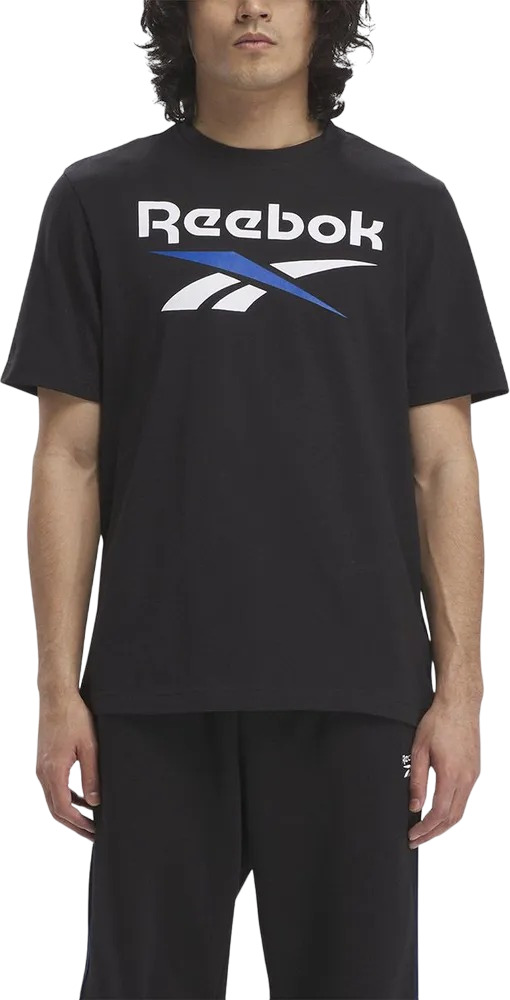 

Футболка мужская Reebok Identity Big Logo Tee черная L, Черный, Identity Big Logo Tee