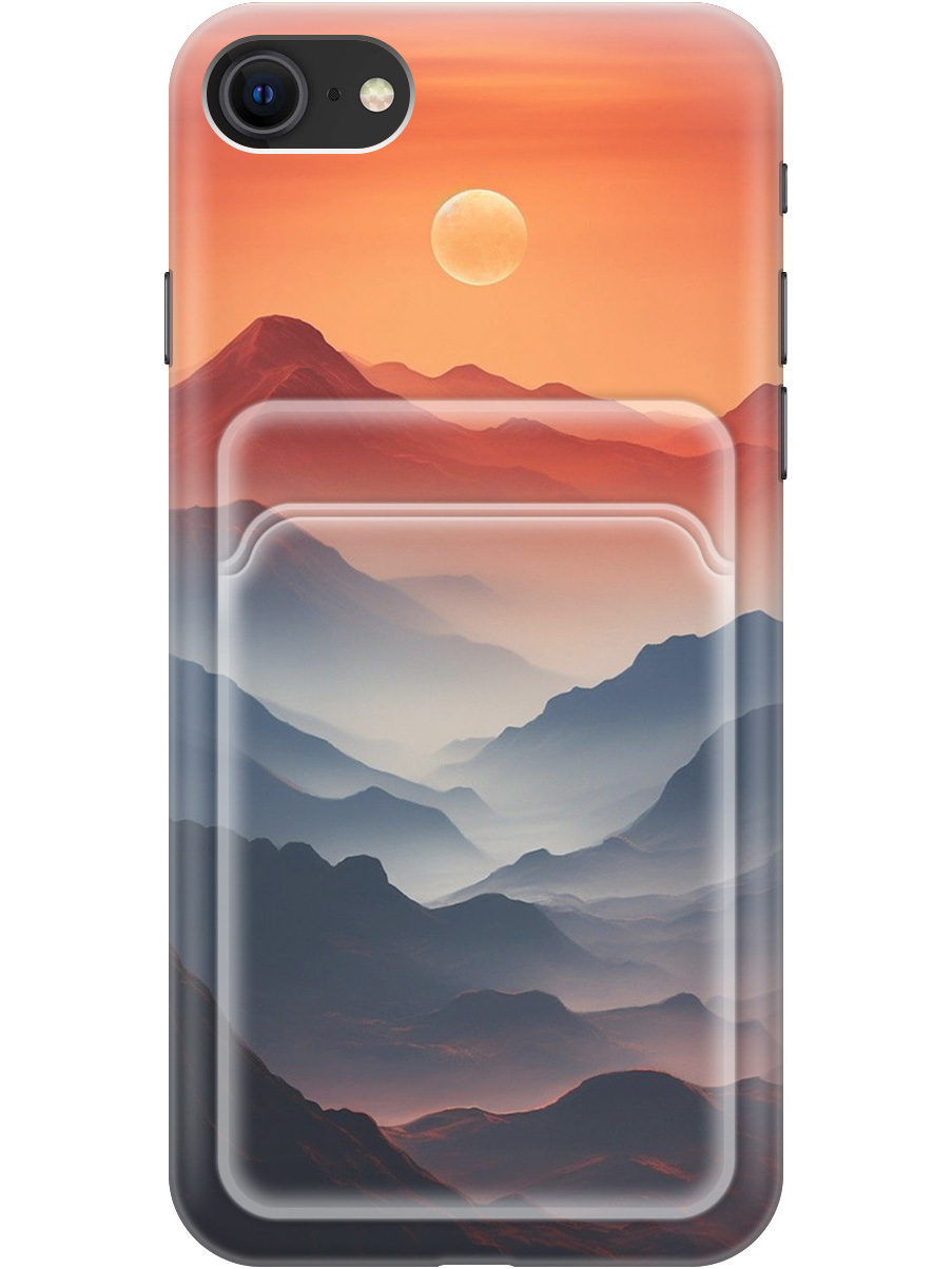 

Силиконовый чехол на Apple iPhone SE (2022)/SE (2020)/8/7 с принтом 785937, Прозрачный;оранжевый;черный, 713043210