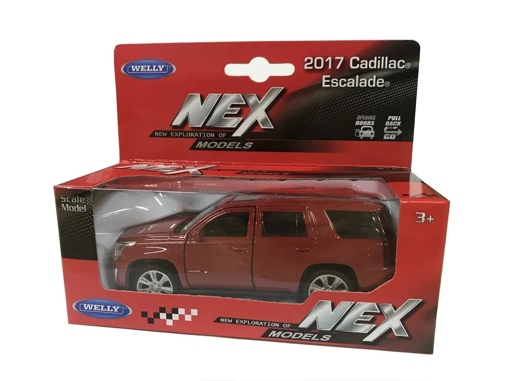 

Машинка 1:38 Welly 2017 Cadillac Escalade 43751W, Красный, 43751W