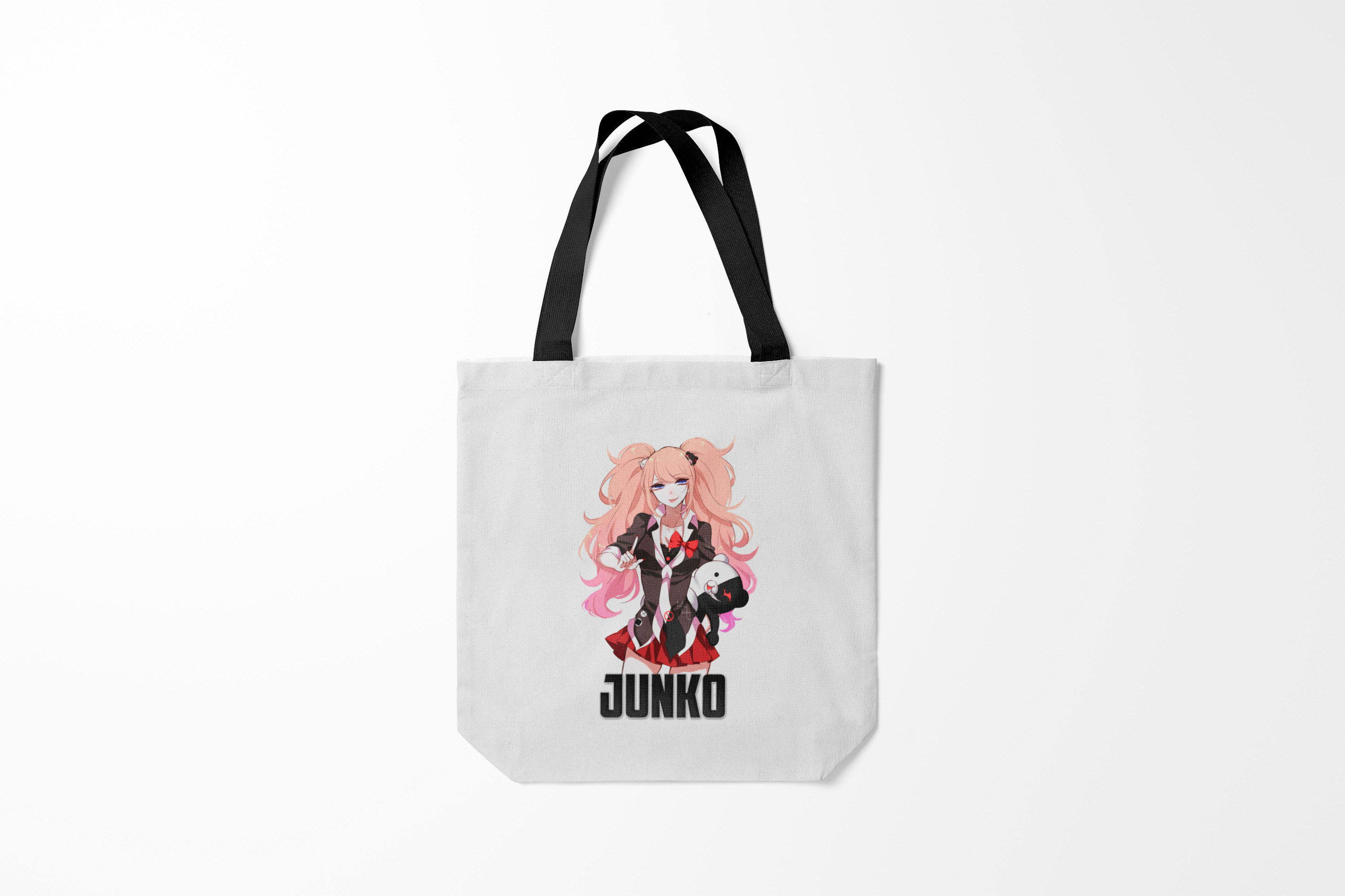 

Сумка шoппер унисекс Burnettie Danganronpa MONOKUMA горит в пламени, черный, Danganronpa MONOKUMA горит в пламени