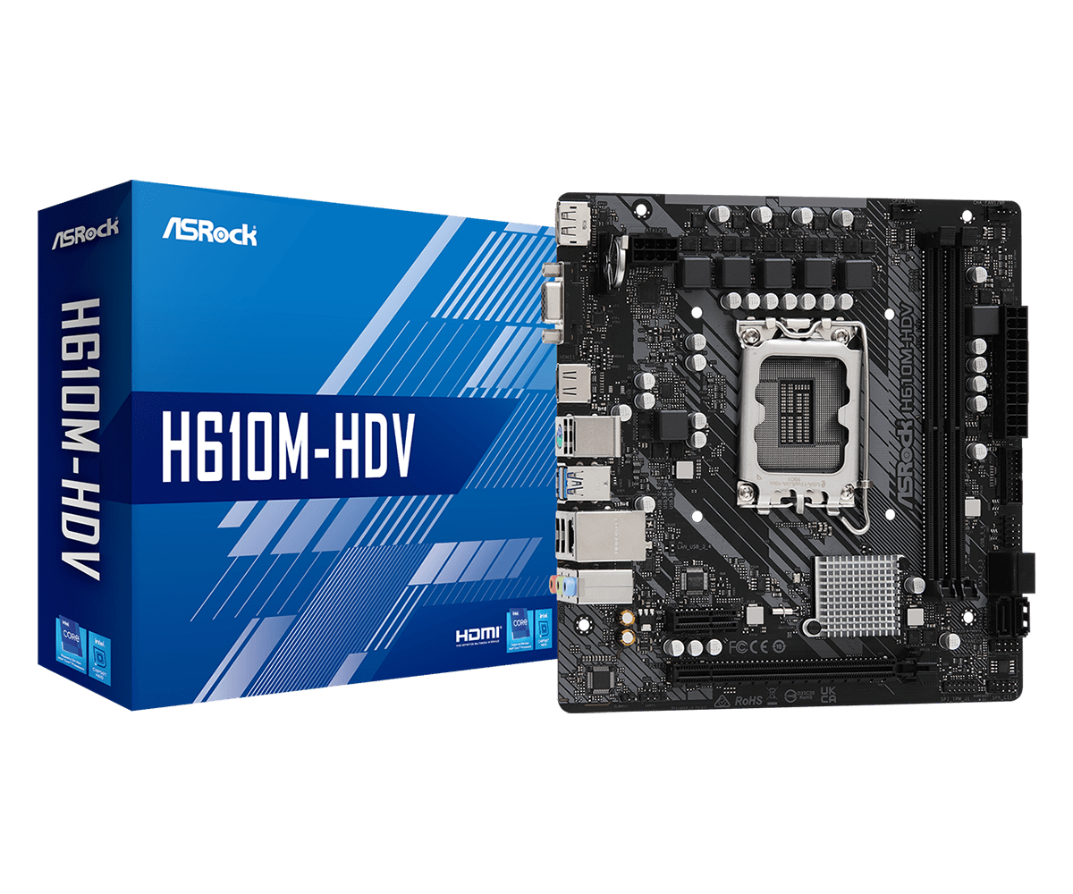 

Материнская плата ASRock H610M-HDV, H610M-HDV