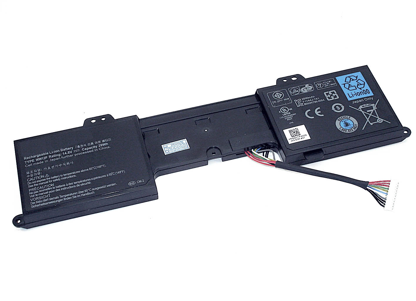 

Аккумулятор для ноутбука Dell Inspiron DUO 1090 9YXN1 14.8V 2000mAh