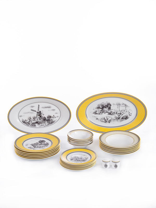 

Сервиз столовый Zarin Iran Porcelain Industries Co. PJS Radiance Village/ 0677-28R, Белый, Radiance Village