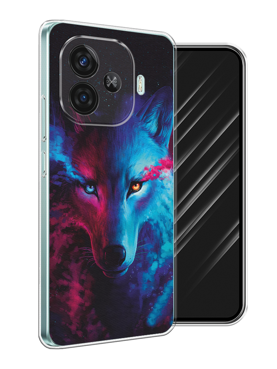 

Чехол Awog на Vivo iQOO Z9 "Волшебный волк", Голубой;розовый, 2612150-1