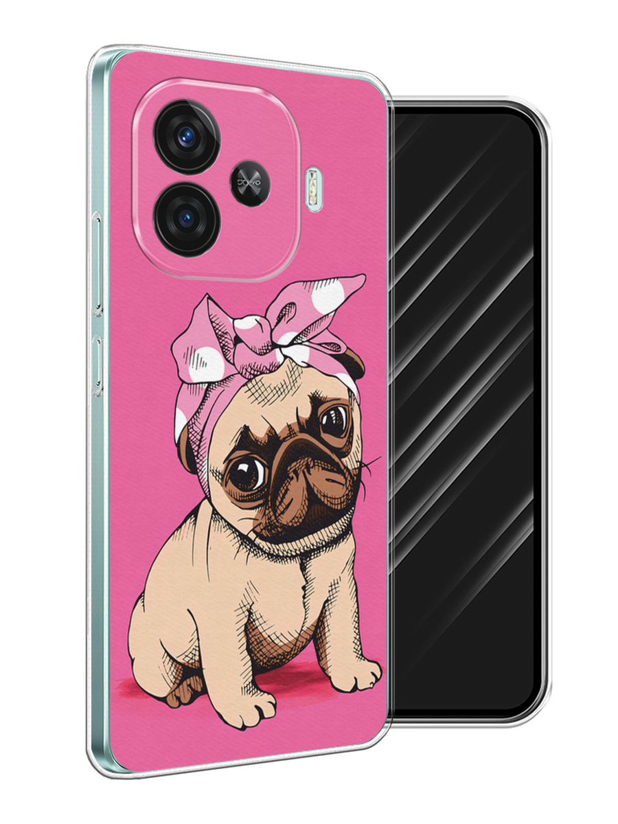 

Чехол Awog на Vivo iQOO Z9 "Dog Pin-Up", Розовый;бежевый, 2612150-1