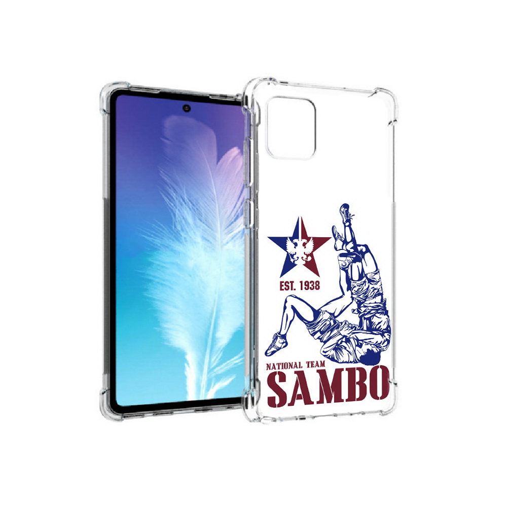 

Чехол MyPads Tocco для Samsung Galaxy Note 10 Lite единоборства самбо (PT142413.491.344), Прозрачный, Tocco