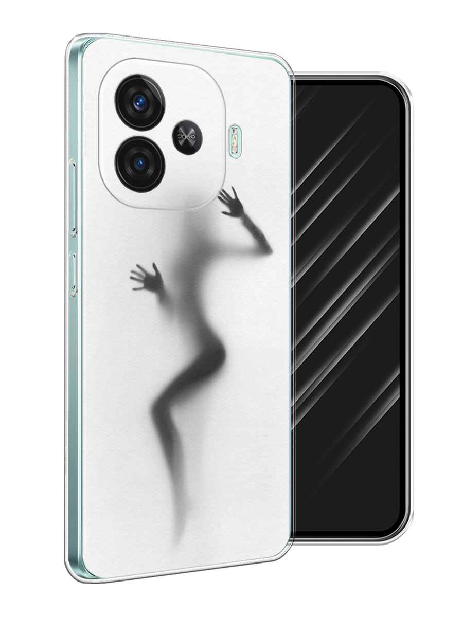 

Чехол Awog на Vivo iQOO Z9 "Девушка в душе", Серый;белый;черный, 2612150-1