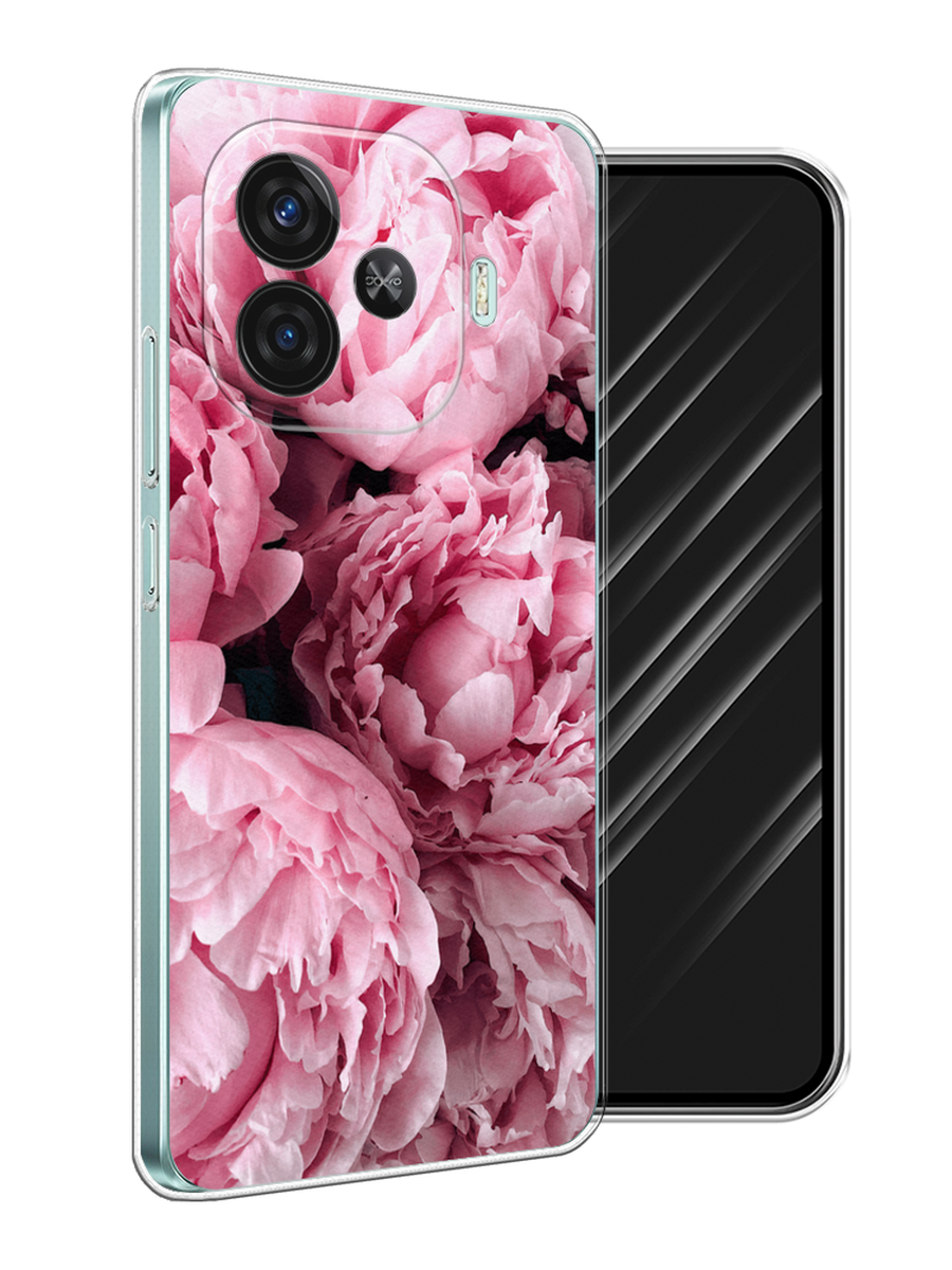 

Чехол Awog на Vivo iQOO Z9 "Нежные пионы", Розовый;черный;белый, 2612150-1