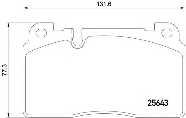 

Комплект тормозных колодок Brembo P85122