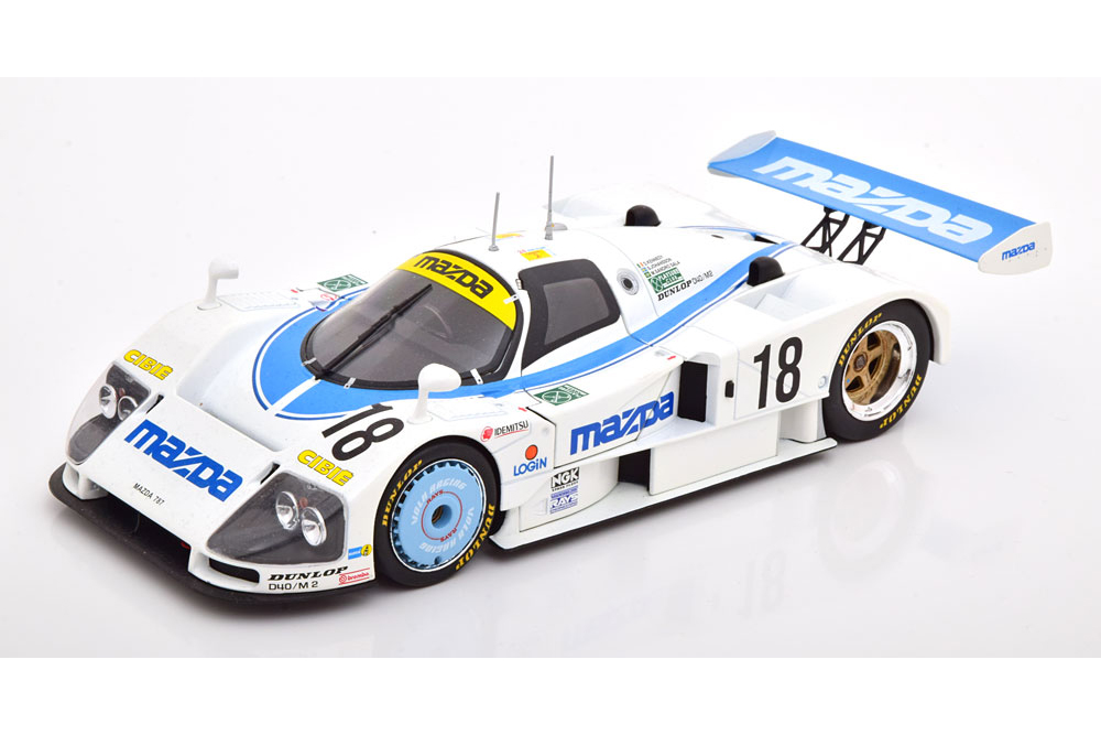 Модель коллекционная KK-SCALE Mazda 787 b no 18 24H le mans 1991