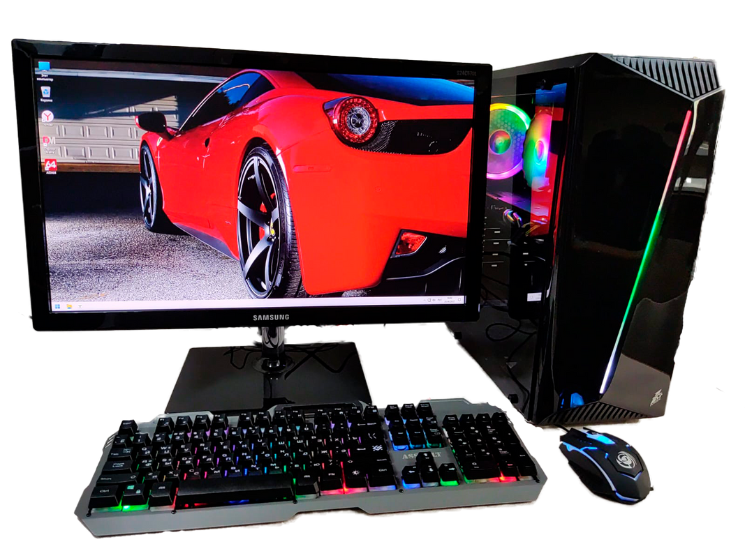 Настольный компьютер Компьютерс i7/GTX-760/16GB/SSD-128/НDD-500/Монитор 24' black (КК101)