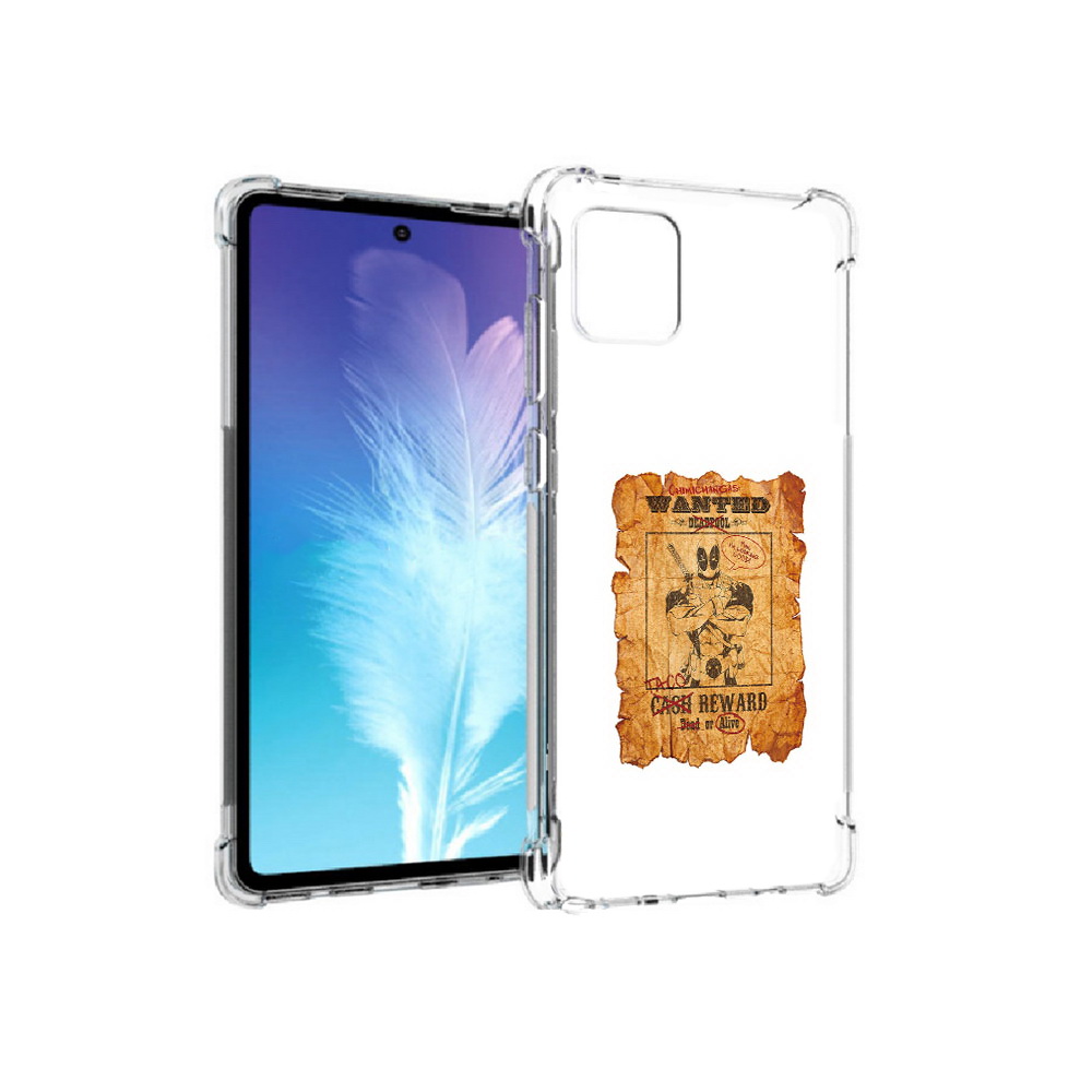 

Чехол MyPads Tocco для Samsung Galaxy Note 10 Lite дедпул (PT142413.491.317), Прозрачный, Tocco
