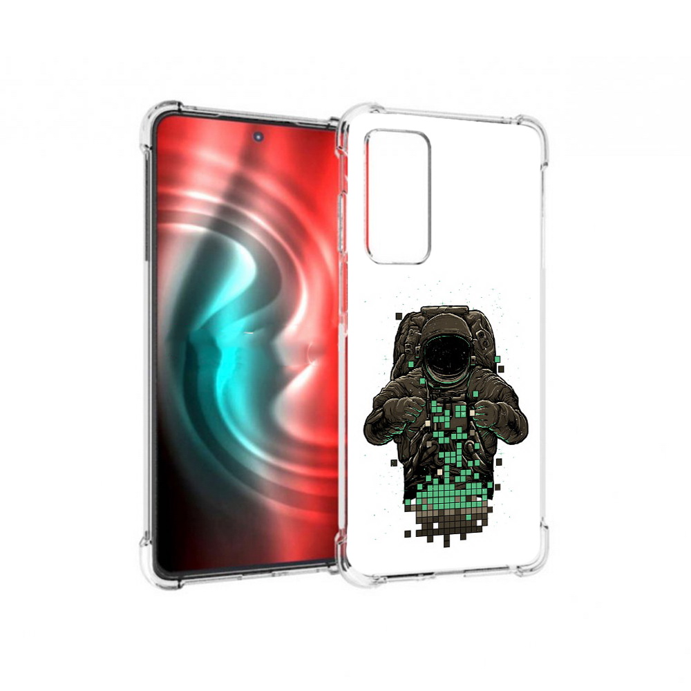 

Чехол MyPads Tocco для Motorola 20 космонавт с пикселями (PT227072.363.394), Прозрачный, Tocco