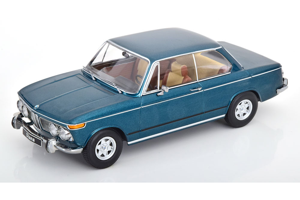 Модель коллекционная KK-SCALE Bmw 2002 ti diana 1970 turquoise-metallic