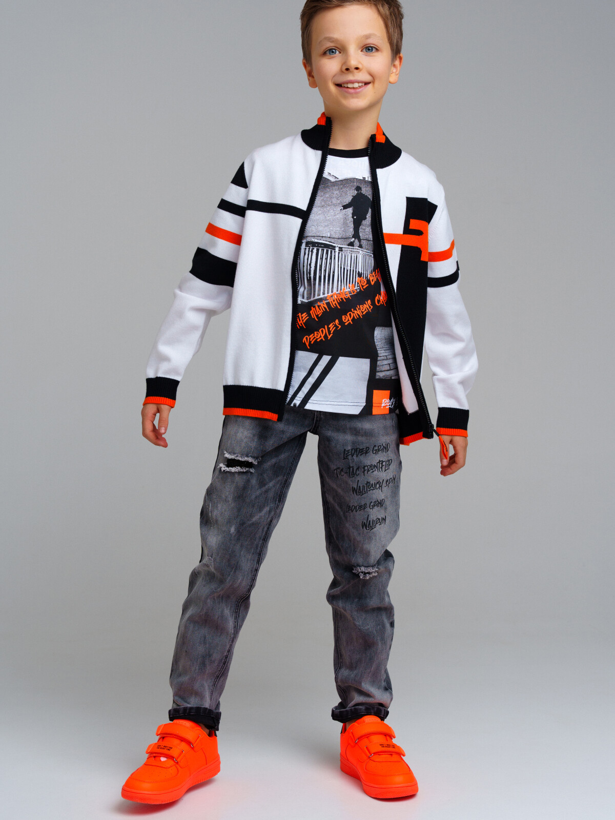 

Джинсы детские PlayToday 12411094, серый, 158, 12411094