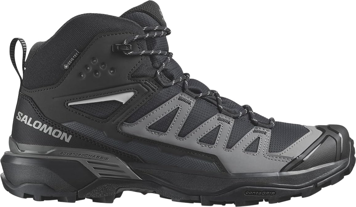 

Ботинки мужские Salomon X ULTRA 360 MID черные 7.5 UK, Черный, X ULTRA 360 MID