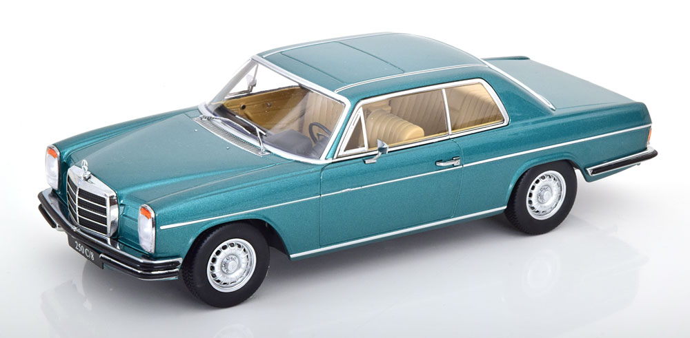 

Модель коллекционная KK-SCALE Mercedes 280C/8 W114 coupe 1969 green metallic, Бирюзовый