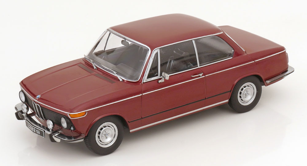 

Модель коллекционная KK-SCALE Bmw L2002 tii 2 series 1974 dark red metallic, Бордовый