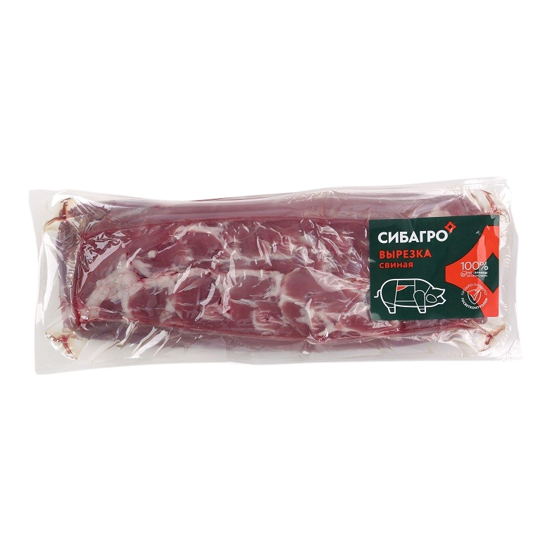 

Вырезка свиная Сибагро охлажденная +-1 кг
