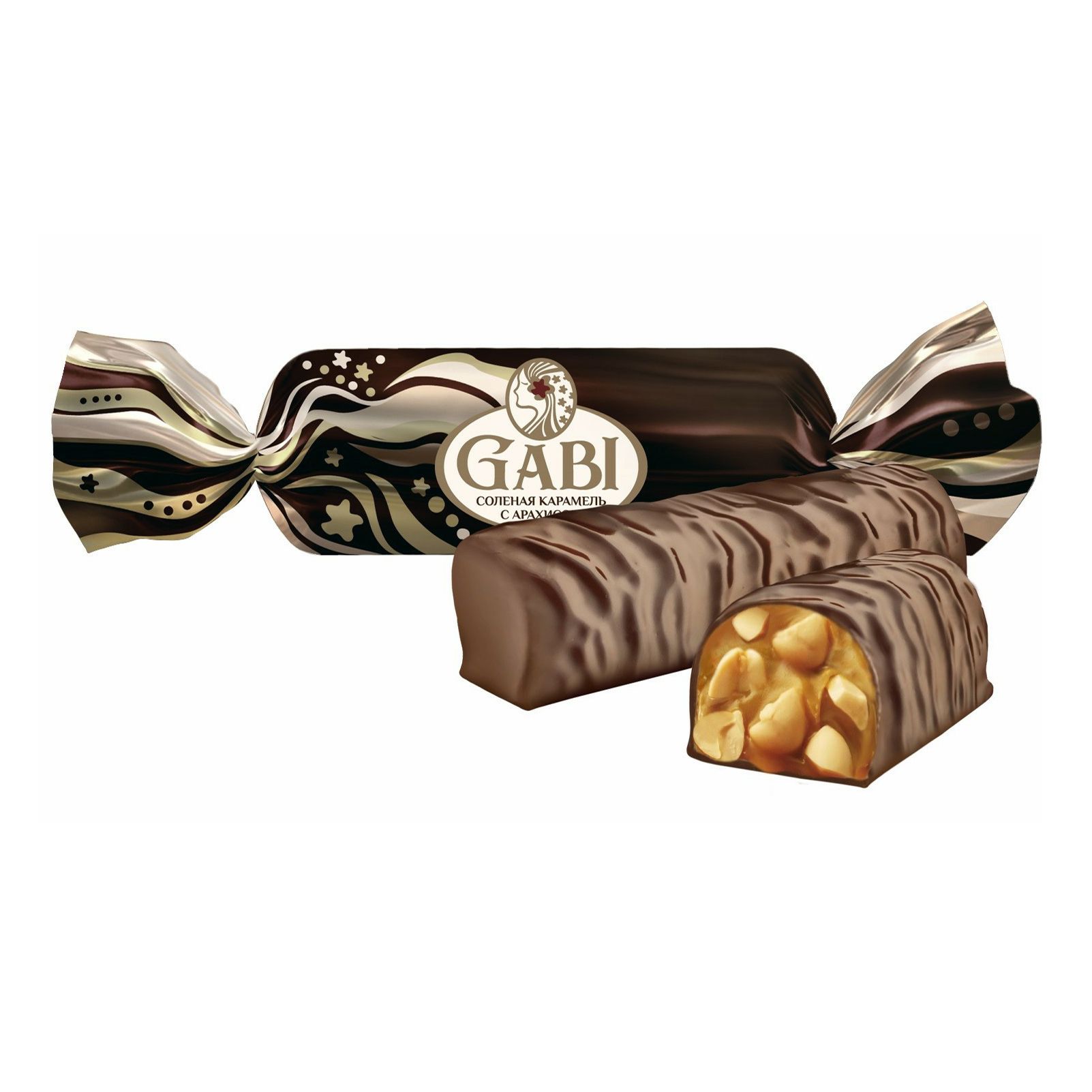 Конфеты шоколадные Сладкий Орешек Gabi соленая карамель с арахисом