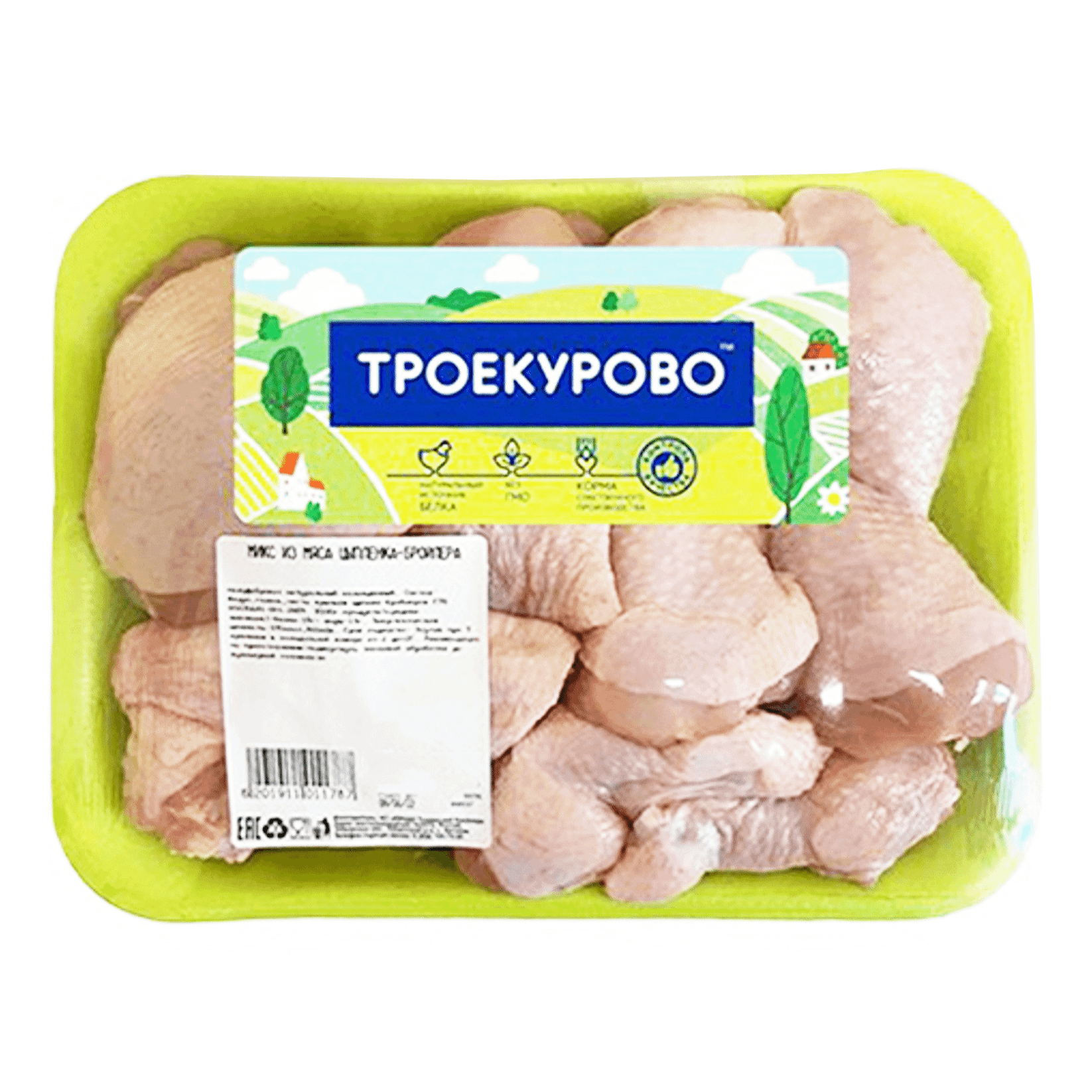 

Микс из мяса цыпленка-бройлера Троекурово охлажденный +-1 кг