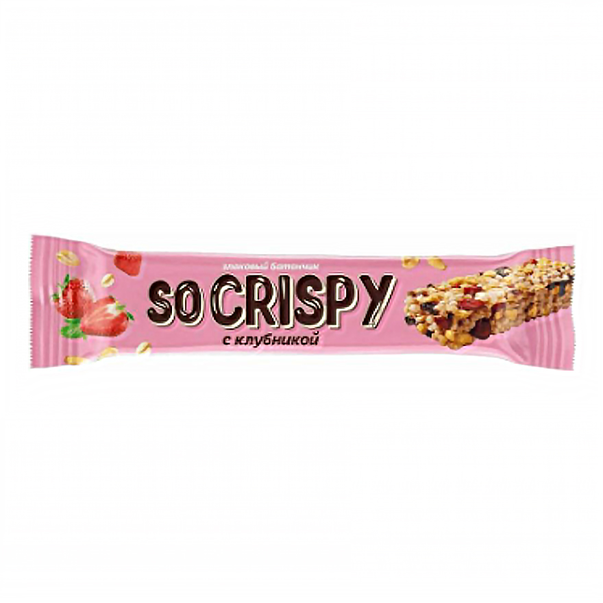 

Батончик Невский Кондитер So Crispy с клубникой 40 г