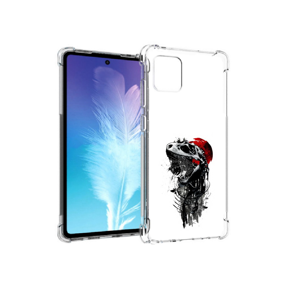 

Чехол MyPads Tocco для Samsung Galaxy Note 10 Lite вымерший динозавр (PT142413.491.284), Прозрачный, Tocco