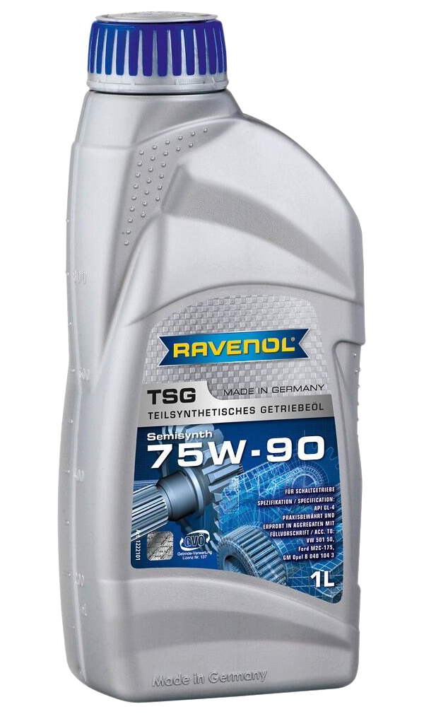 фото Масло трансмиссионное 75w-90 1л tsg gl-4 (полусинтетика) ravenol