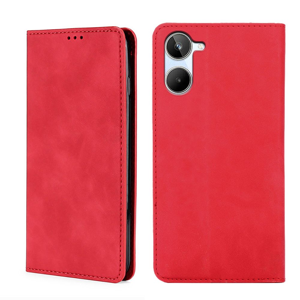 

Чехол-книжка MyPads для Realme 10 4G / Реалми 10 4G мягкое прикосновение (красный)