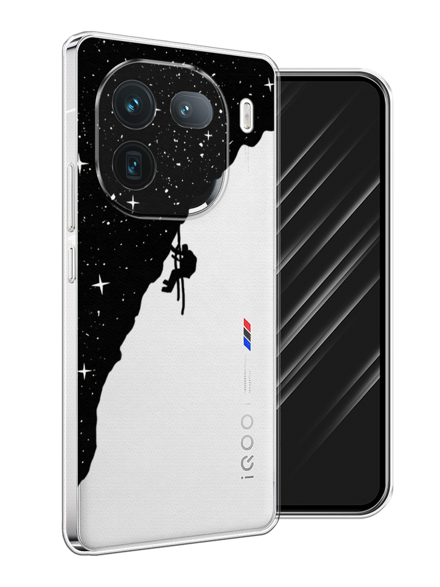 

Чехол Awog на Vivo iQOO 12 "Скалолаз в космосе", Черный;белый;бежевый, 2612050-1