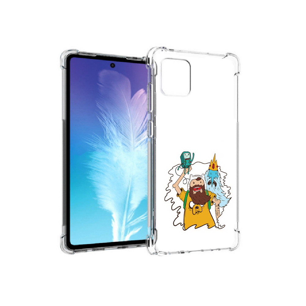 

Чехол MyPads Tocco для Samsung Galaxy Note 10 Lite время приключений старый Финн, Прозрачный, Tocco
