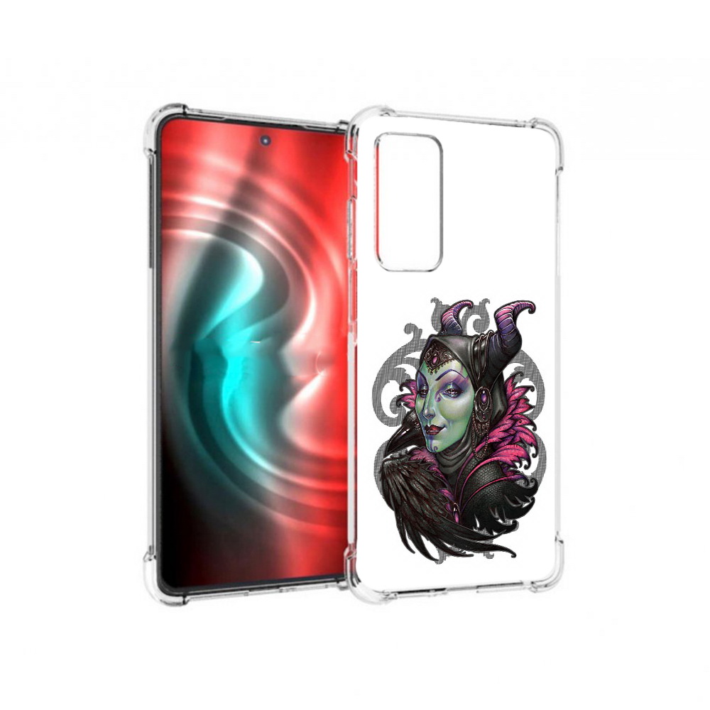 

Чехол MyPads Tocco для Motorola 20 зеленая девушка с вороном (PT227072.363.357), Прозрачный, Tocco