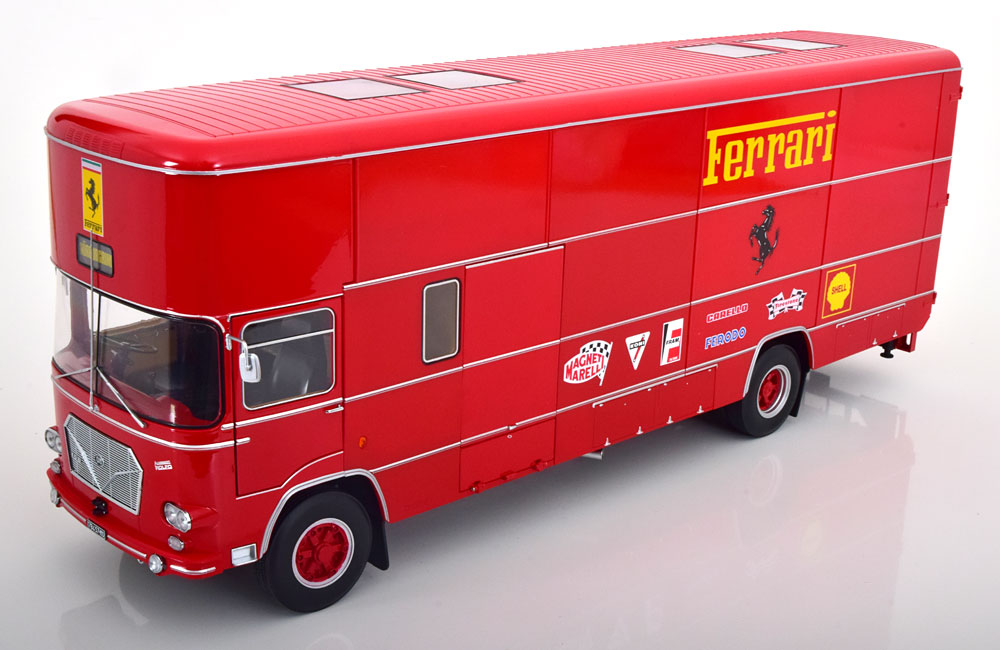 Fiat om 150 rolfo ferrari race transporter 1967 red / фиат транспортер феррари