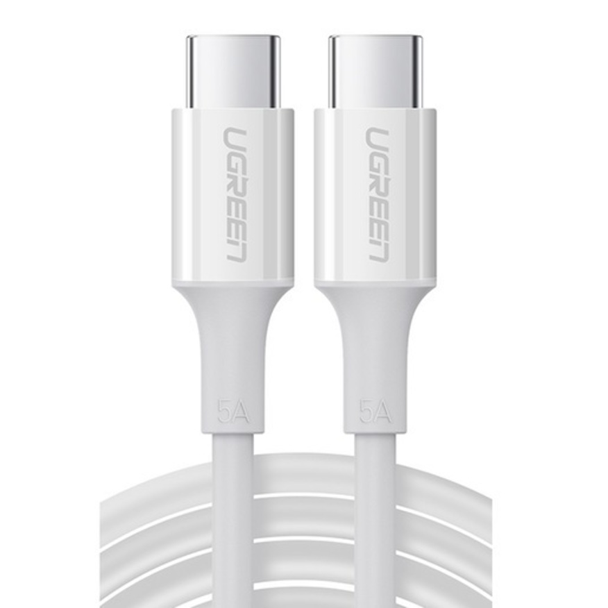 Кабель USB type-c - USB type-c uGreen US300 ABS Shell 2 м белый