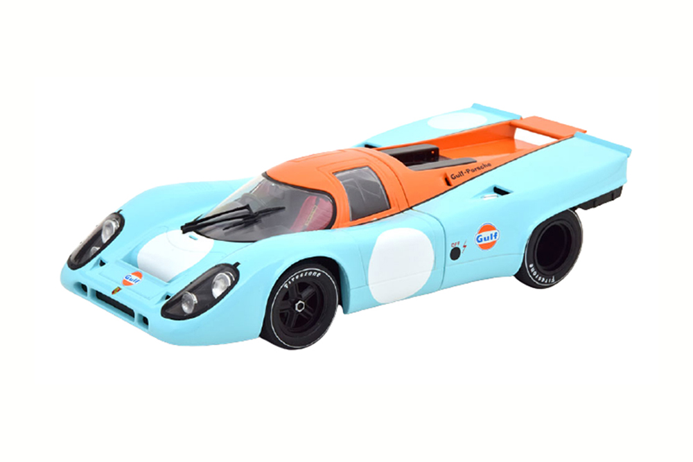 Porsche 917K version 3 without start number gulf with decals for 2 different race