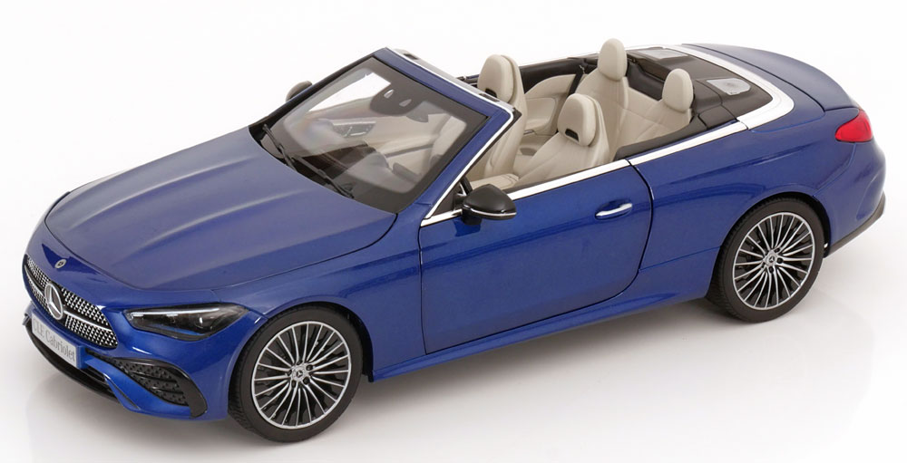 

Модель коллекционная NOREV Mercedes cle A236 convertible 2023 blue metallic, Синий