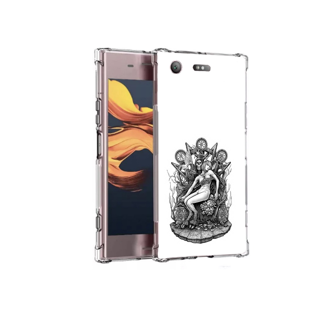 

Чехол MyPads Tocco для Sony Xperia XZ1 Compact девушка на троне (PT91855.237.309), Прозрачный, Tocco