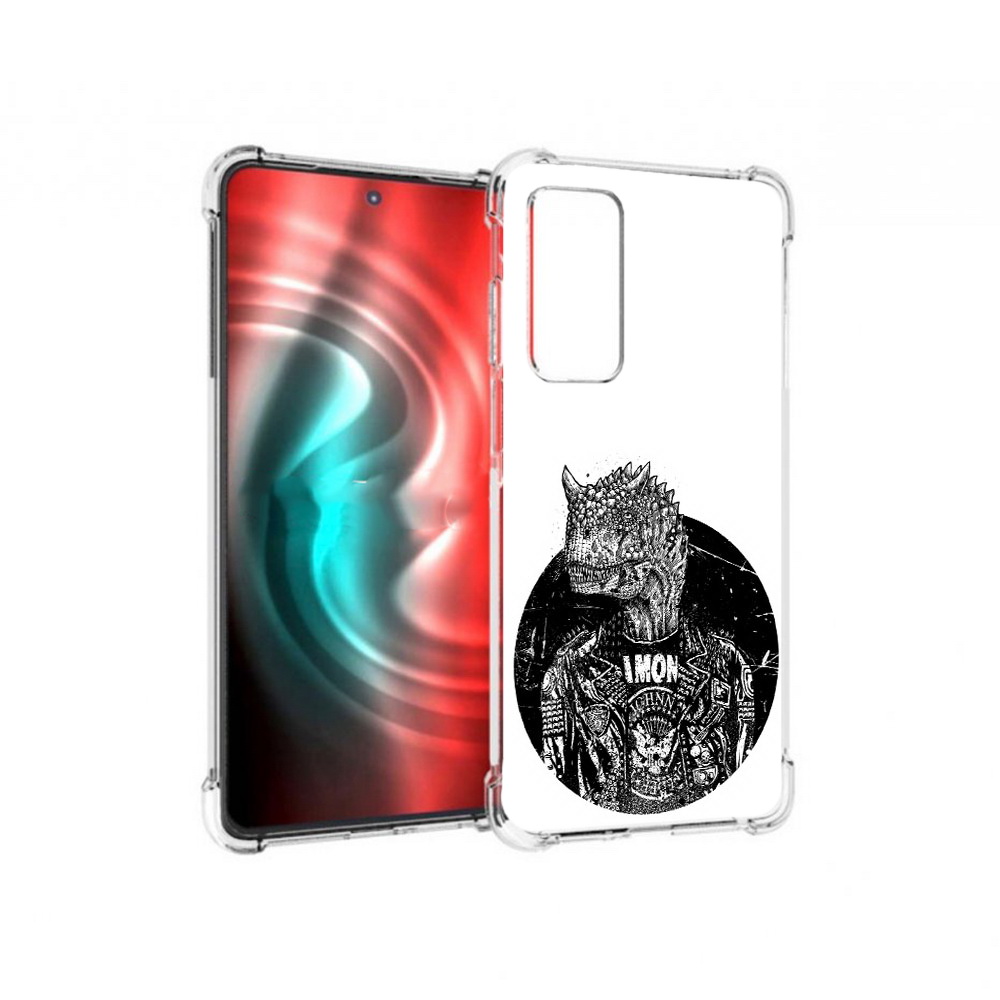 

Чехол MyPads Tocco для Motorola 20 динозавр в куртке (PT227072.363.328), Прозрачный, Tocco