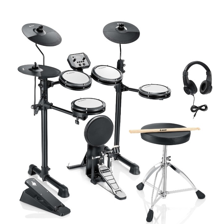 Электронная ударная установка Donner DED-80 Electric Drum Set 5 Drums 3 Cymbals