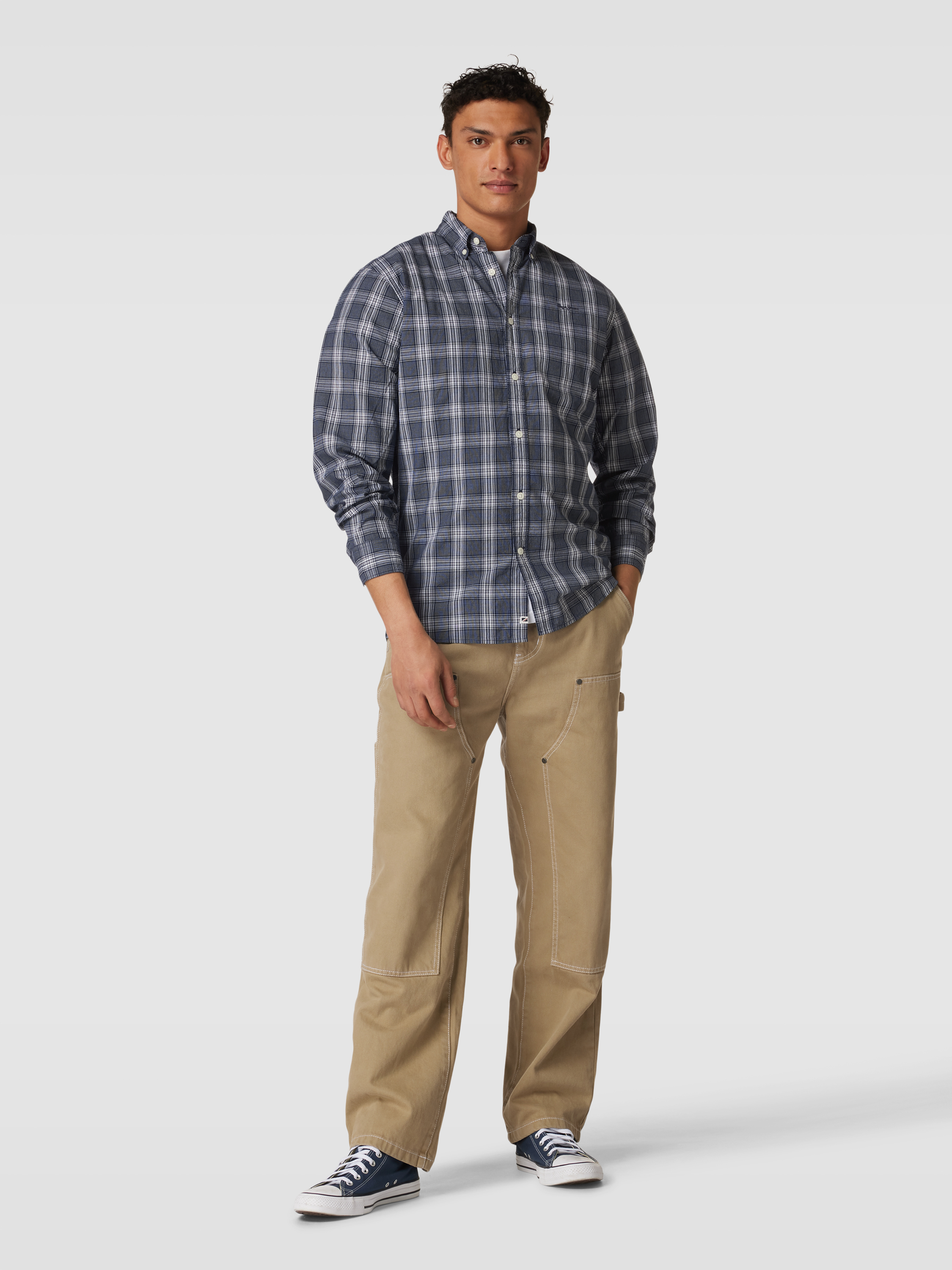 

Рубашка мужская Pepe Jeans 1844783 синяя S доставка из-за рубежа, Разноцветный, 1844783