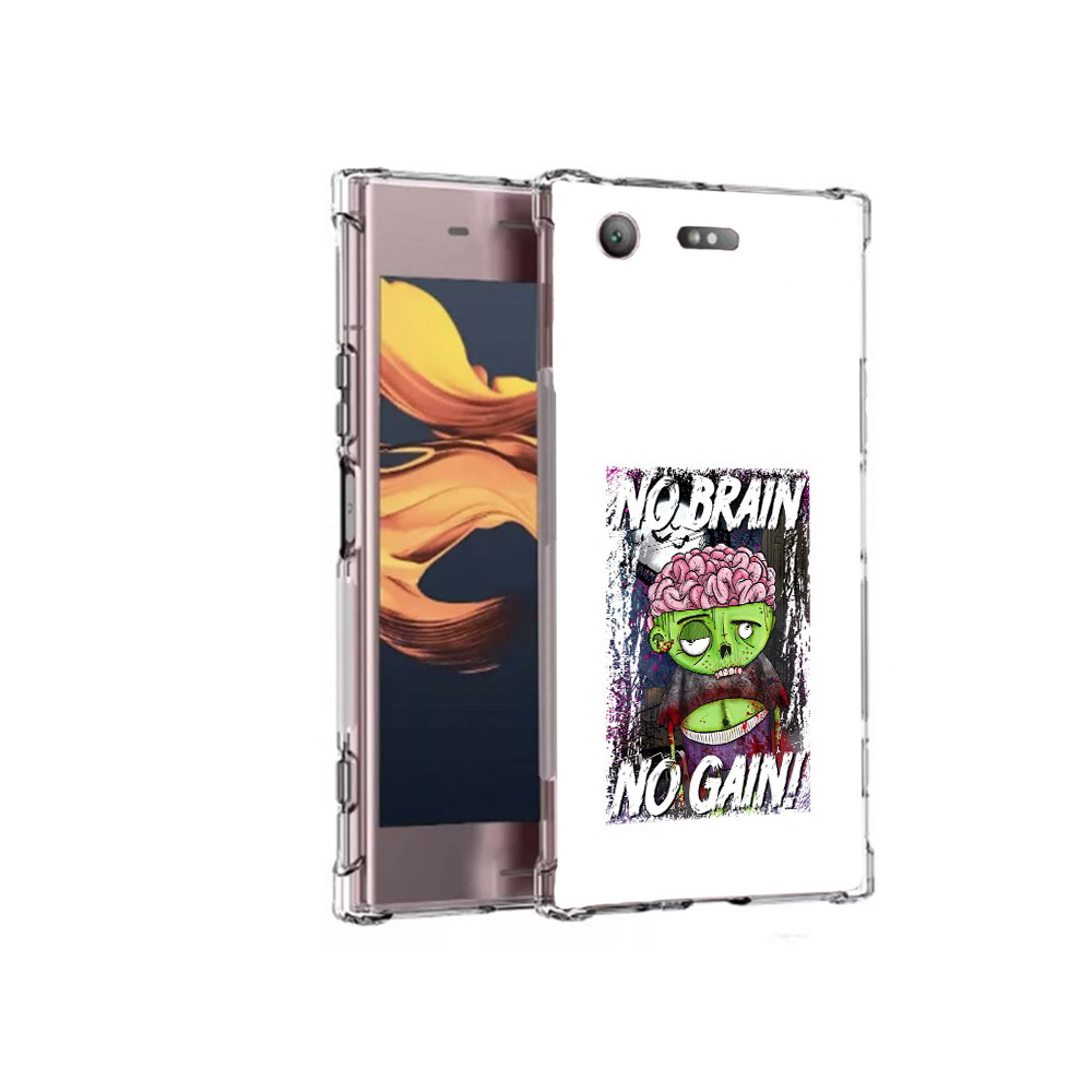 

Чехол MyPads Tocco для Sony Xperia XZ1 Compact глупый зомби (PT91855.237.289), Прозрачный, Tocco