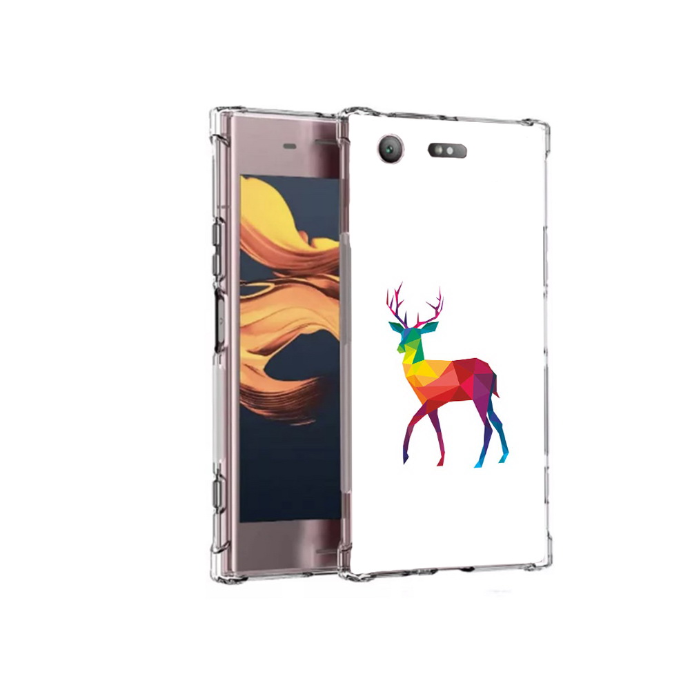 

Чехол MyPads Tocco для Sony Xperia XZ1 Compact геометрический олень (PT91855.237.286), Прозрачный, Tocco