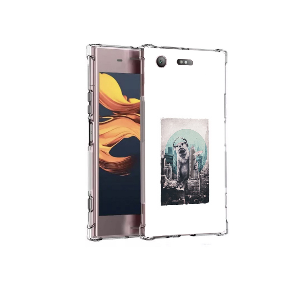 

Чехол MyPads Tocco для Sony Xperia XZ1 Compact выдра в городе (PT91855.237.283), Прозрачный, Tocco